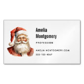 Santa Claus Retro Christmas マグネット名刺 (正面)