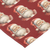 Santa Claus Retro Christmas Pattern テーブルクロス (アングル)