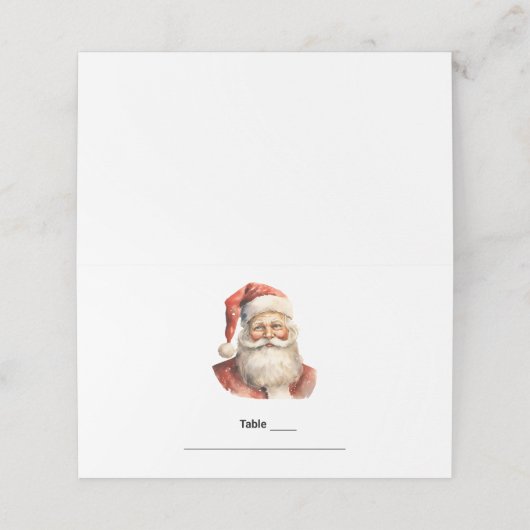 Santa Claus Retro Christmas Table プレイスカード (外部開封)