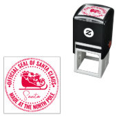 Santa Claus Sleigh “Official Seal” Made North Pole セルフインキングスタンプ (インサイチュ)
