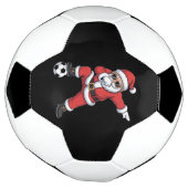 Santa Claus Soccer Dabbing Santa Gift Christmas サッカーボール (回転)