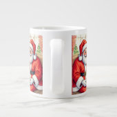 Santa Claus, Spreading Christmas Cheer ジャンボコーヒーマグカップ (裏面)