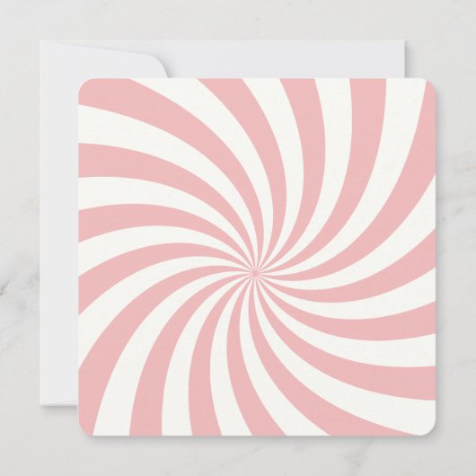 Santa Claus Starburst Screwball Graphics Flat Card (裏面)