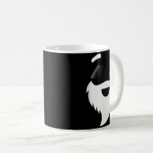 Santa Claus Sungles Funny Hipster Christmas Appare コーヒーマグカップ (正面右)