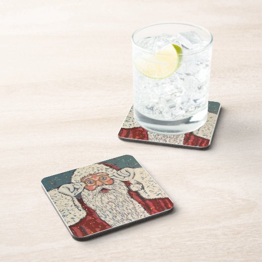 Santa Claus Surprised コースター (右側)