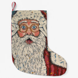 Santa Claus Surprised スモールクリスマスストッキング