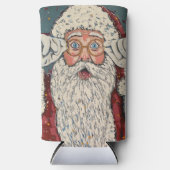 Santa Claus Surprised スリム缶クーラー (正面)