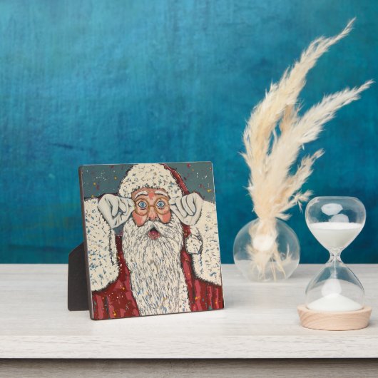 Santa Claus Surprised フォトプラーク (インサイチュ)