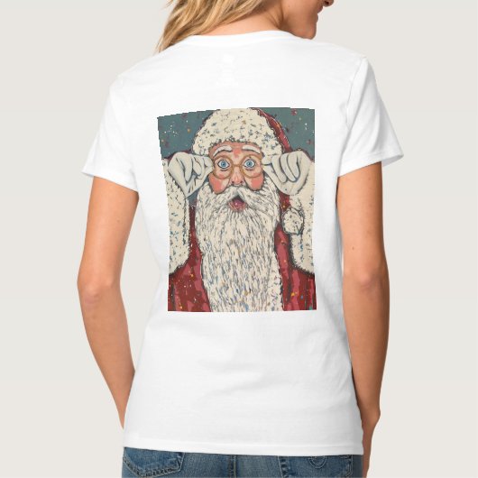 Santa Claus Surprised Tシャツ (裏面)