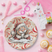 Santa Claus Thinking As He Fell ペーパープレート (パーティー)