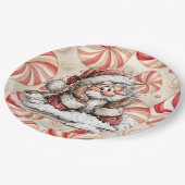 Santa Claus Thinking As He Fell ペーパープレート (アングル)