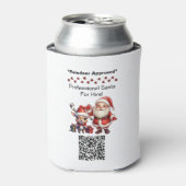 Santa Claus Two Sides Business Card Edit QR Code 缶クーラー (缶正面)