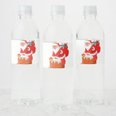 Santa Claus water, bottle labels 🎄 ペットボトルラベル (ボトル)