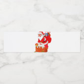 Santa Claus water, bottle labels 🎄 ペットボトルラベル (シングルラベル)