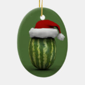 Santa Claus Watermelon セラミックオーナメント (裏面)