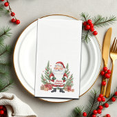 Santa Claus Winter Wreath Happy Holidays