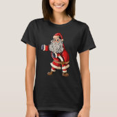 Santa Claus with Christmashat Floss Dance on Chris Tシャツ (正面)