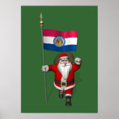 Santa Claus With Ensign Of Missouri ポスター (正面)