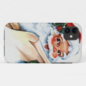 Santa Claus with his Christmas list scroll Case-Mate iPhoneケース (裏面(横))
