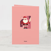 Santa Claus With His Hands On His Hips Being Jolly カード (裏面)