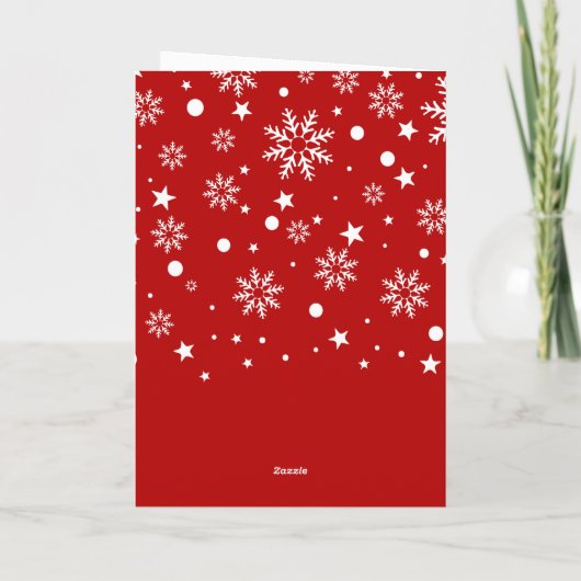 Santa Claus with reindeer whimsical Greeting Card カード (裏面)