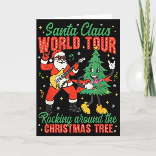 Santa Claus World Tour Rocking Around The Christma カード (正面)