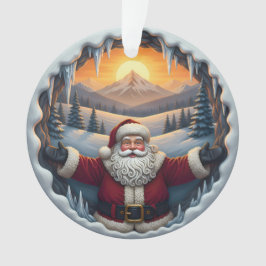 Santa Claus Xmas Ornament 2025 – Winter Scene 1 オーナメント