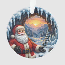 Santa Claus Xmas Ornament 2025 – Winter Scene 2 オーナメント