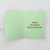 Santa Clauseからのクリスマス・ニース・リスト・キッズ・ギフト カード (内部)