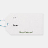 Santa Clauseは笑顔で手を振る ギフトタグ (裏面横)