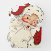 Santa Clauseヴィンテージアンティークレトロ ラッピングペーパーシート (インサイチュ)