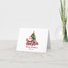 Santa Clause Christmas Greeting Card サンキューカード