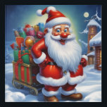 Santa Clause Christmas Happy New Year アクリルウォールアート<br><div class="desc">デジタルコンピュータアニマルアート – カレッポップ・アートのジアート – Santa Clauseコンピュータイメージ</div>