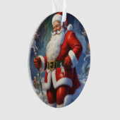 Santa Clause Christmas Happy New Year オーナメント (正面)