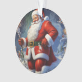 Santa Clause Christmas Happy New Year オーナメント (正面)