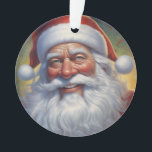 Santa Clause Christmas Happy New Year オーナメント<br><div class="desc">デジタルコンピュータアニマルアート – カレッポップ・アートのジアート – Santa Clauseコンピュータイメージ</div>