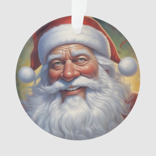 Santa Clause Christmas Happy New Year オーナメント (正面)