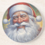 Santa Clause Christmas Happy New Year コースター<br><div class="desc">デジタルコンピュータアニマルアート – カレッポップ・アートのジアート – Santa Clauseコンピュータイメージ</div>