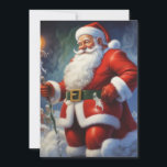 Santa Clause Christmas Happy New Year シーズンカード<br><div class="desc">デジタルコンピュータアニマルアート – カレッポップ・アートのジアート – Santa Clauseコンピュータイメージ</div>