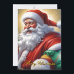 Santa Clause Christmas Happy New Year シーズンカード<br><div class="desc">デジタルコンピュータアニマルアート – カレッポップ・アートのジアート – Santa Clauseコンピュータイメージ</div>