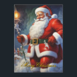 Santa Clause Christmas Happy New Year シーズンカード<br><div class="desc">デジタルコンピュータアニマルアート – カレッポップ・アートのジアート – Santa Clauseコンピュータイメージ</div>