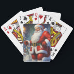 Santa Clause Christmas Happy New Year トランプ<br><div class="desc">デジタルコンピュータアニマルアート – カレッポップ・アートのジアート – Santa Clauseコンピュータイメージ</div>