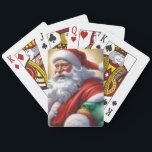 Santa Clause Christmas Happy New Year トランプ<br><div class="desc">デジタルコンピュータアニマルアート – カレッポップ・アートのジアート – Santa Clauseコンピュータイメージ</div>