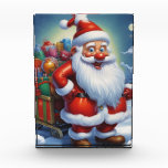 Santa Clause Christmas Happy New Year フォトブロック<br><div class="desc">デジタルコンピュータアニマルアート – カレッポップ・アートのジアート – Santa Clauseコンピュータイメージ</div>