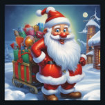 Santa Clause Christmas Happy New Year フォトプリント<br><div class="desc">デジタルコンピュータアニマルアート – カレッポップ・アートのジアート – Santa Clauseコンピュータイメージ</div>