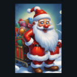 Santa Clause Christmas Happy New Year ポスター<br><div class="desc">デジタルコンピュータアニマルアート – カレッポップ・アートのジアート – Santa Clauseコンピュータイメージ</div>