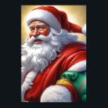 Santa Clause Christmas Happy New Year ポスター<br><div class="desc">デジタルコンピュータアニマルアート – カレッポップ・アートのジアート – Santa Clauseコンピュータイメージ</div>