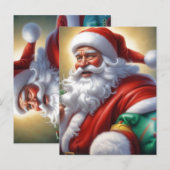 Santa Clause Christmas Happy New Year ポストカード (正面/裏面)