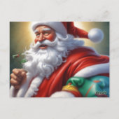 Santa Clause Christmas Happy New Year ポストカード (裏面)