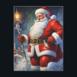 Santa Clause Christmas Happy New Year ポストカード<br><div class="desc">デジタルコンピュータアニマルアート – カレッポップ・アートのジアート – Santa Clauseコンピュータイメージ</div>